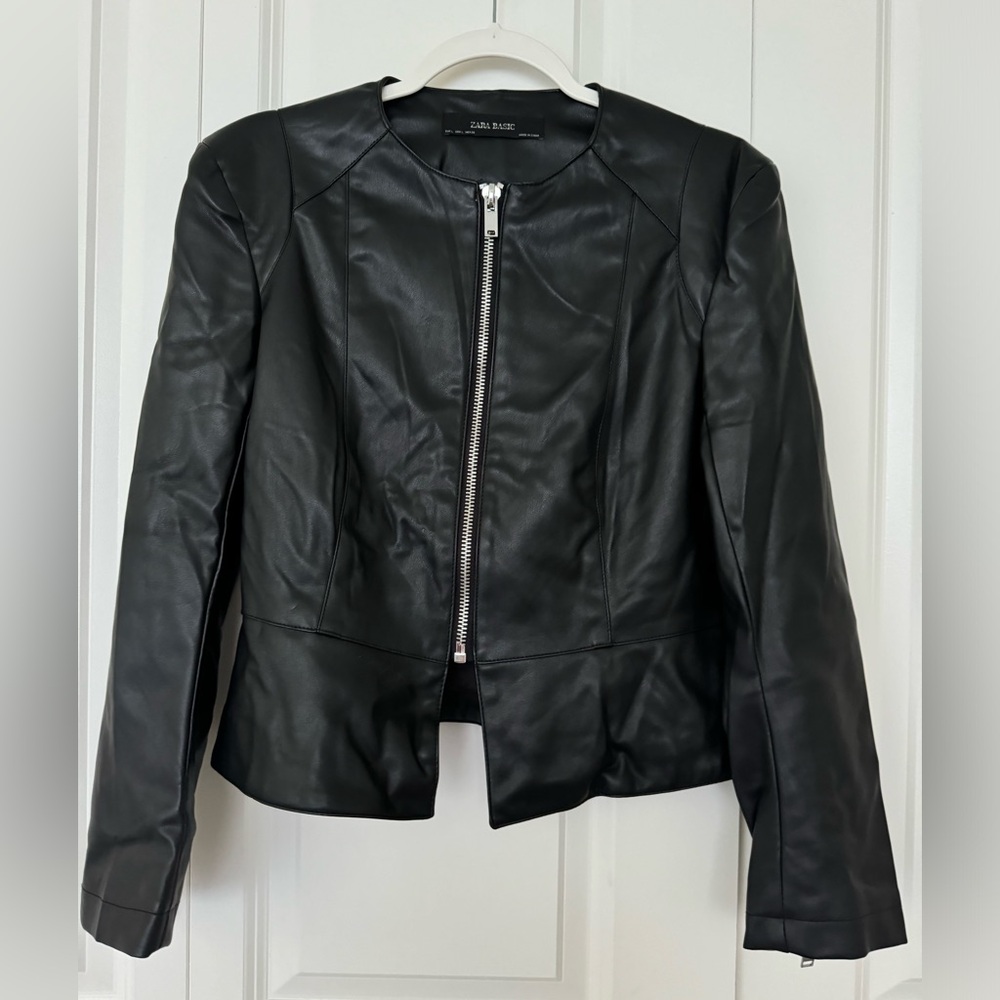 Zara basic faux jacket size large
